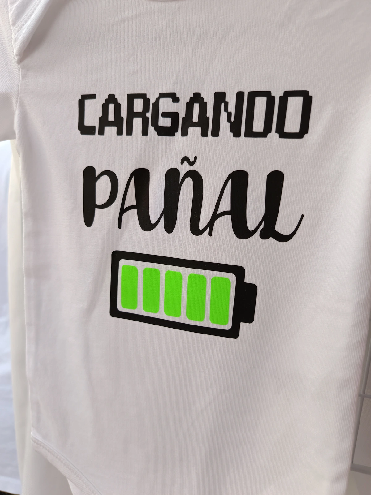 Body Manga Corta Cargando Pañal