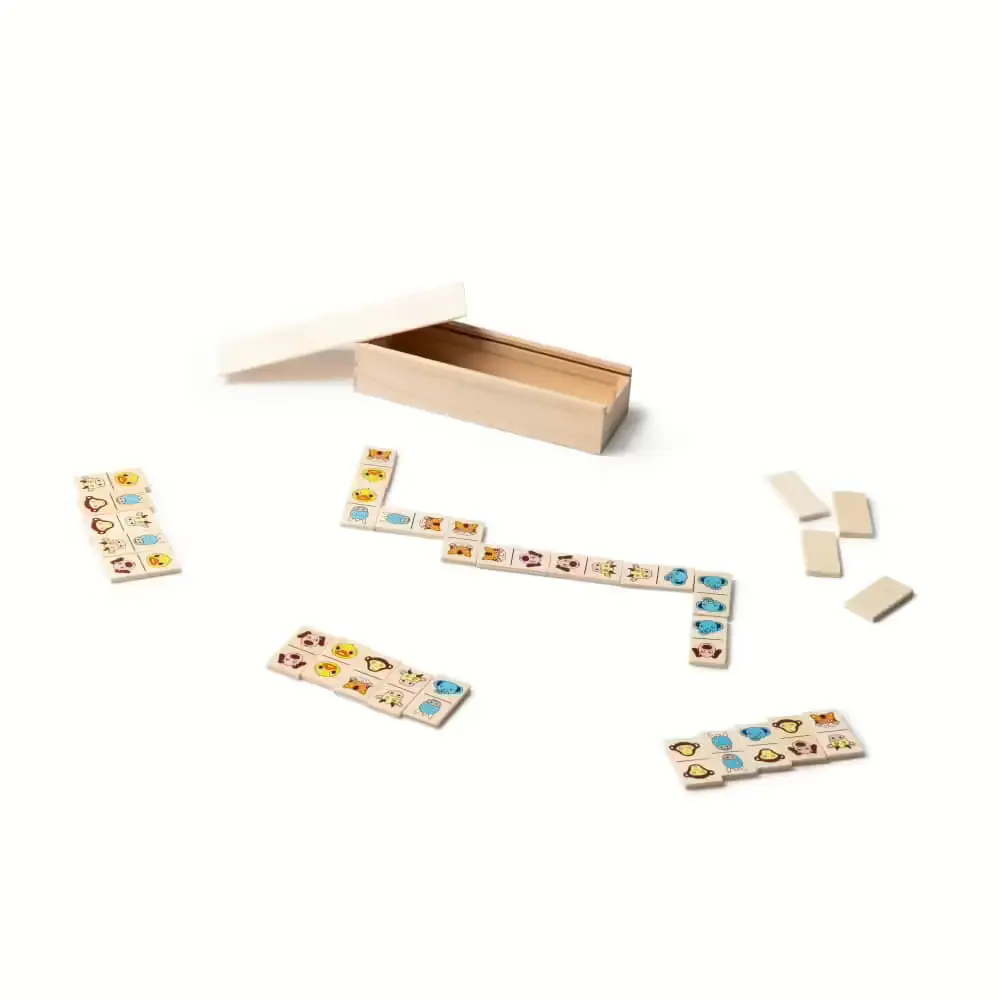 Dominó Madera Animales