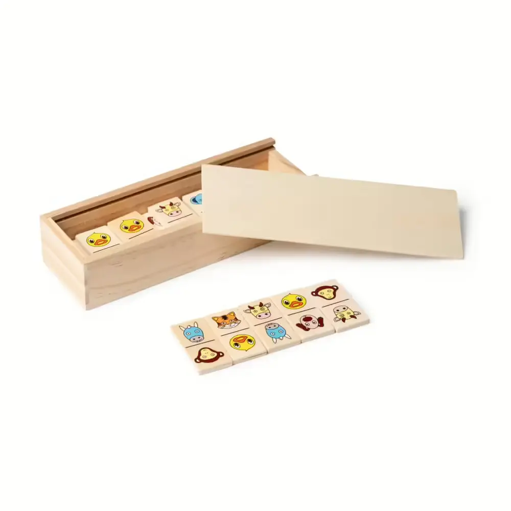 Dominó Madera Animales